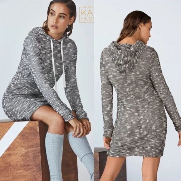 Fabletics NWT Yukon Hooded Sweater Knit Dress Size Small - Picture 1 of 12